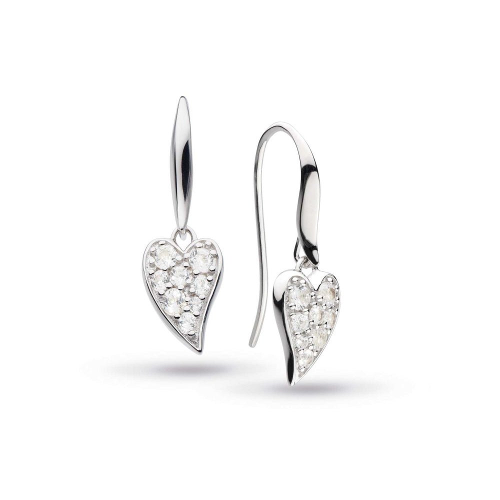 Kit Heath Desire Cherish Precious Pave Heart Drop Earrings - MococoKit Heath50507WT5038159159923Earrings