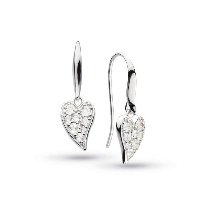 Kit Heath Desire Cherish Precious Pave Heart Drop Earrings - MococoKit Heath50507WT5038159159923Earrings