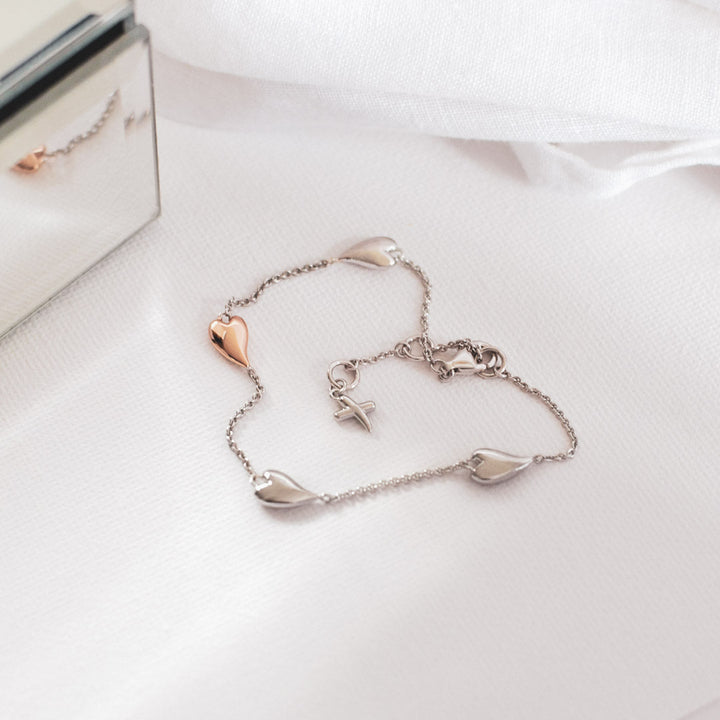 Kit Heath Desire Kiss Blush Heart Station Bracelet - MococoKit Heath70501RRP5038159159213Bracelets