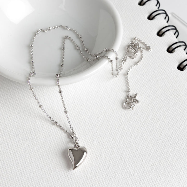 Kit Heath Desire Kiss Midi Heart Ball Chain Necklace - MococoKit Heath90500RPNecklace