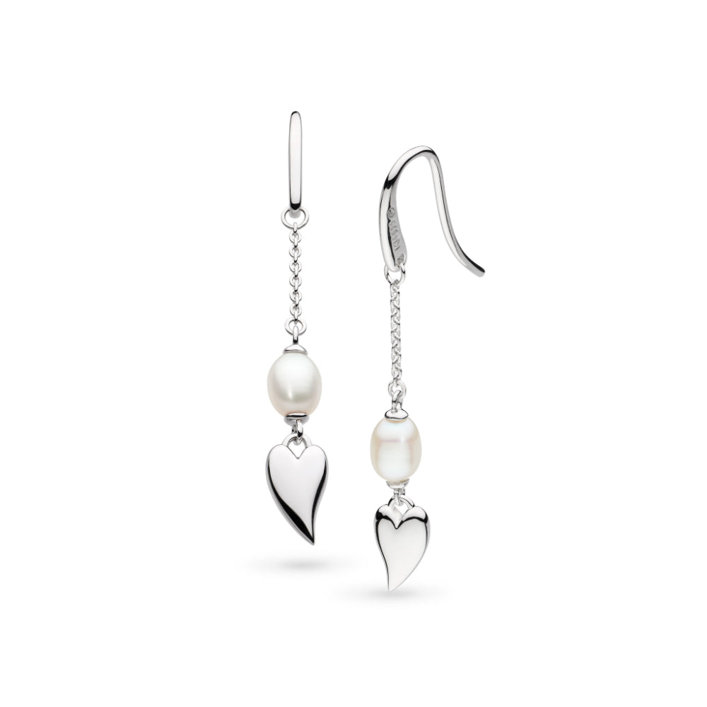 Kit Heath Desire Kiss Pearl Chain Drop Earrings image