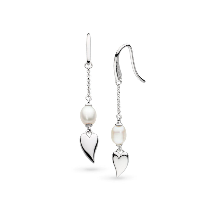 Kit Heath Desire Kiss Pearl Chain Drop Earrings image
