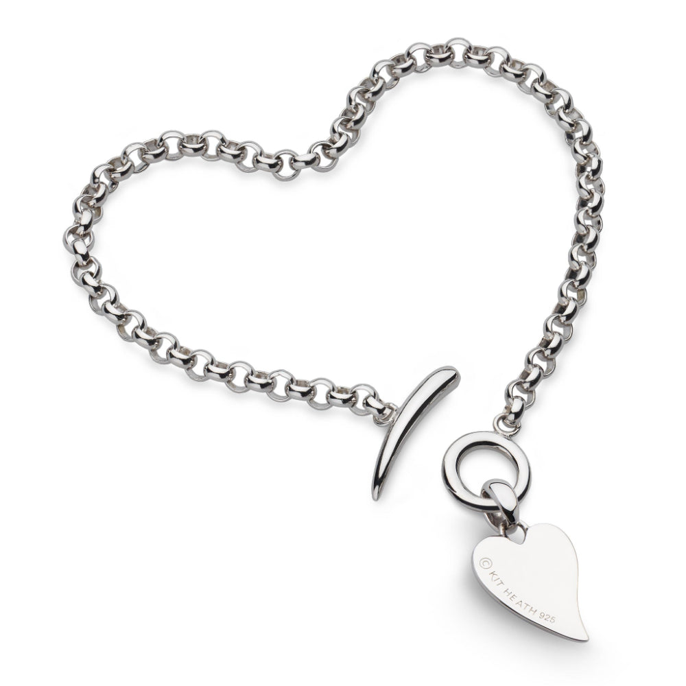 Kit Heath Desire Love Note Heart T-Bar Bracelet image 1