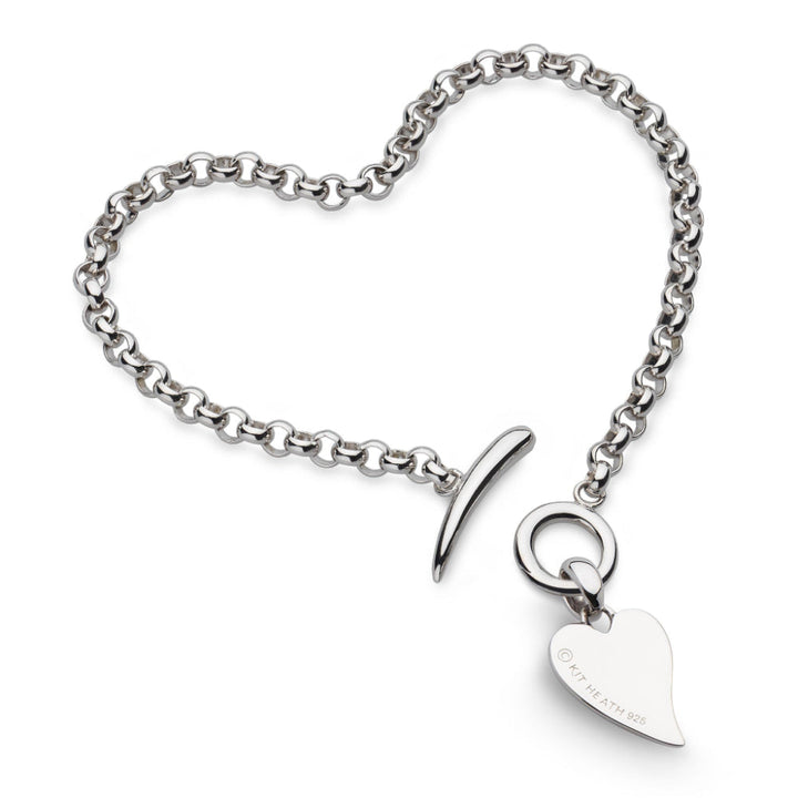 Kit Heath Desire Love Note Heart T-Bar Bracelet image 1