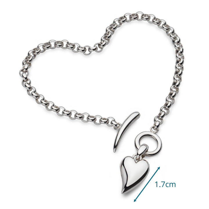 Kit Heath Desire Love Note Heart T-Bar Bracelet image 2