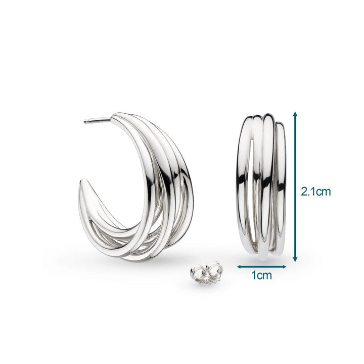 Kit Heath Entwine Helix Wrap Grande Hoop Earrings - MococoKit Heath60238RP5038159163333Earrings