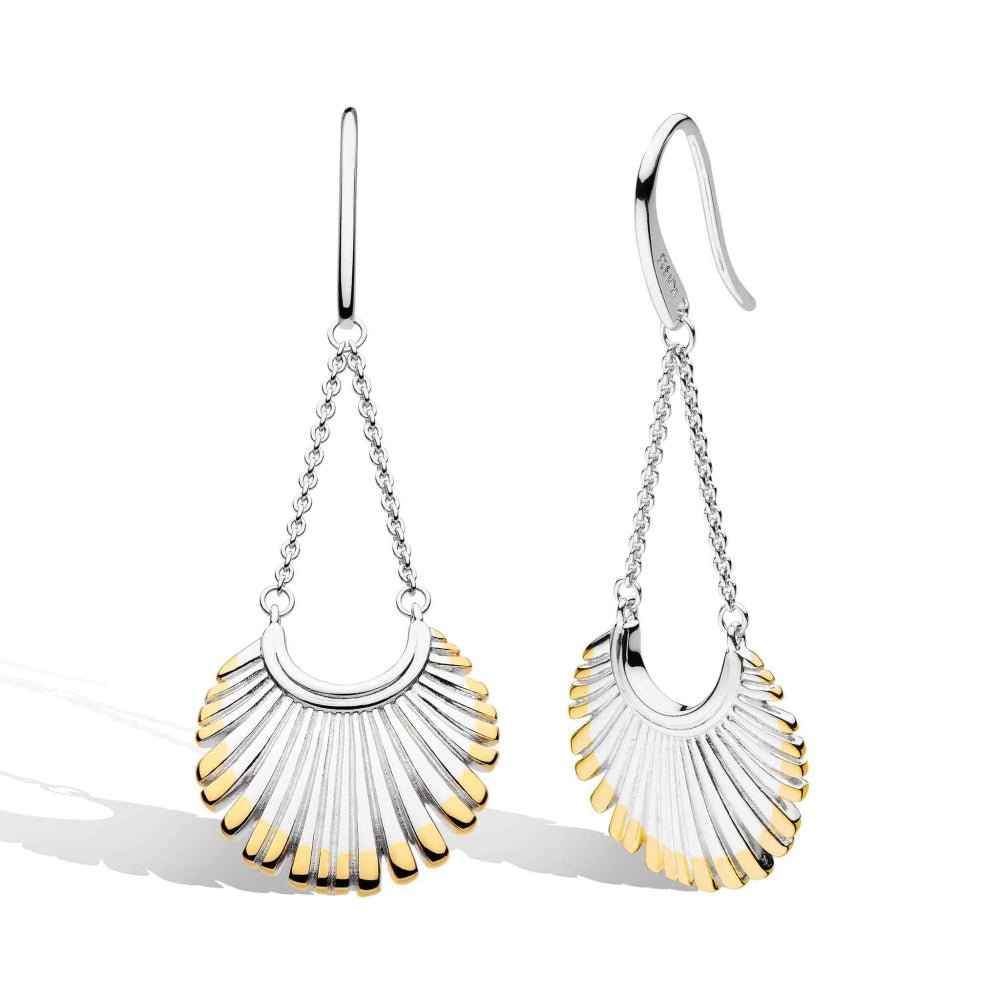 Kit Heath Essence Radiance Golden Fan Chandelier Drop Earrings - MococoKit Heath61152GRP5038159161452Earrings