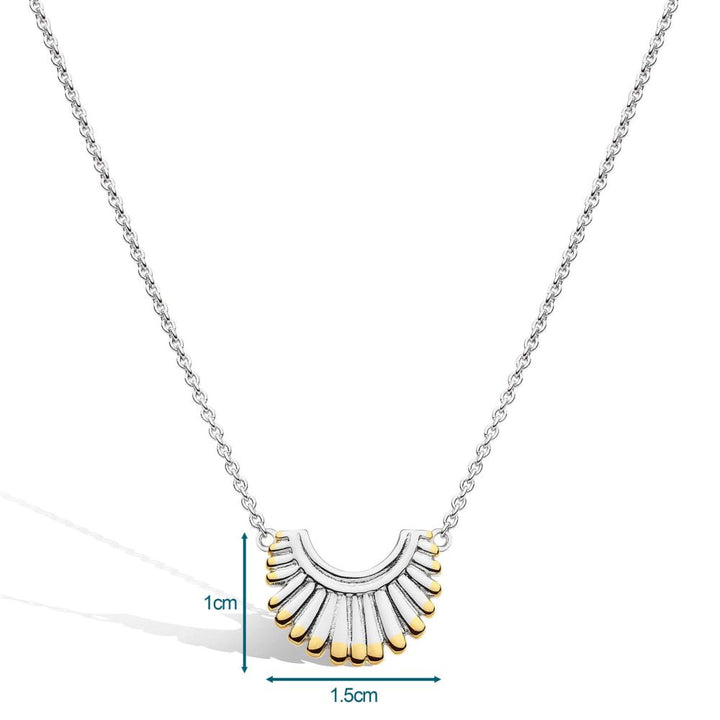 Kit Heath Essence Radiance Golden Small Fan Necklace - MococoKit Heath91151GRP5038159161483Necklaces