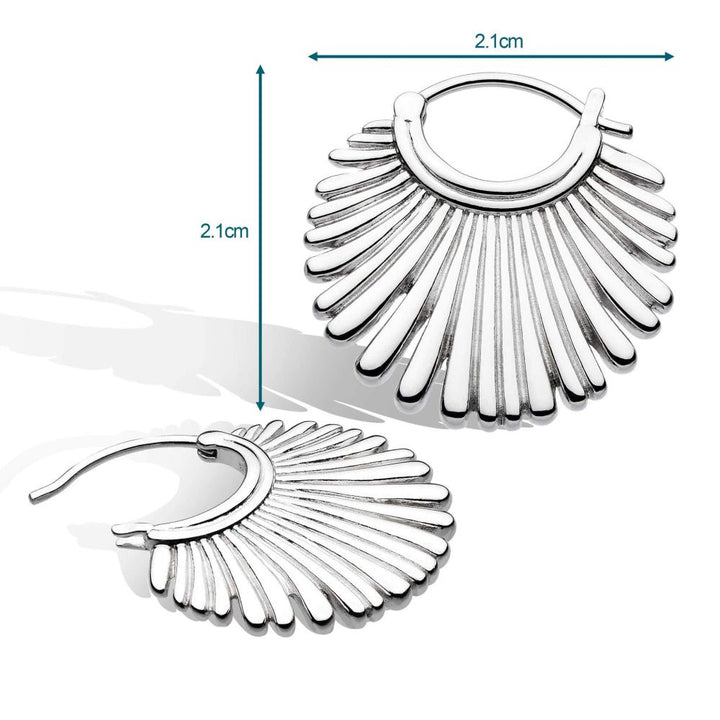 Kit Heath Essence Radiance Grande Fan Hoop Earrings - MococoKit Heath61154RP5038159161476Earrings