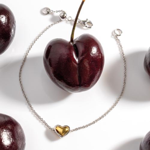 Kit Heath Heart of Gold RP/GP 7″ Slider Bracelet (A) - MococoKit Heath70532GRP5038159174179Bracelets