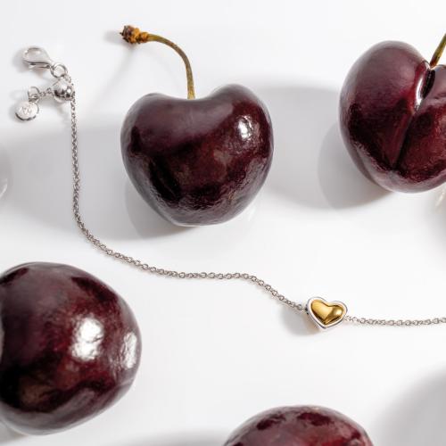 Kit Heath Heart of Gold RP/GP 7″ Slider Bracelet (A) - MococoKit Heath70532GRP5038159174179Bracelets