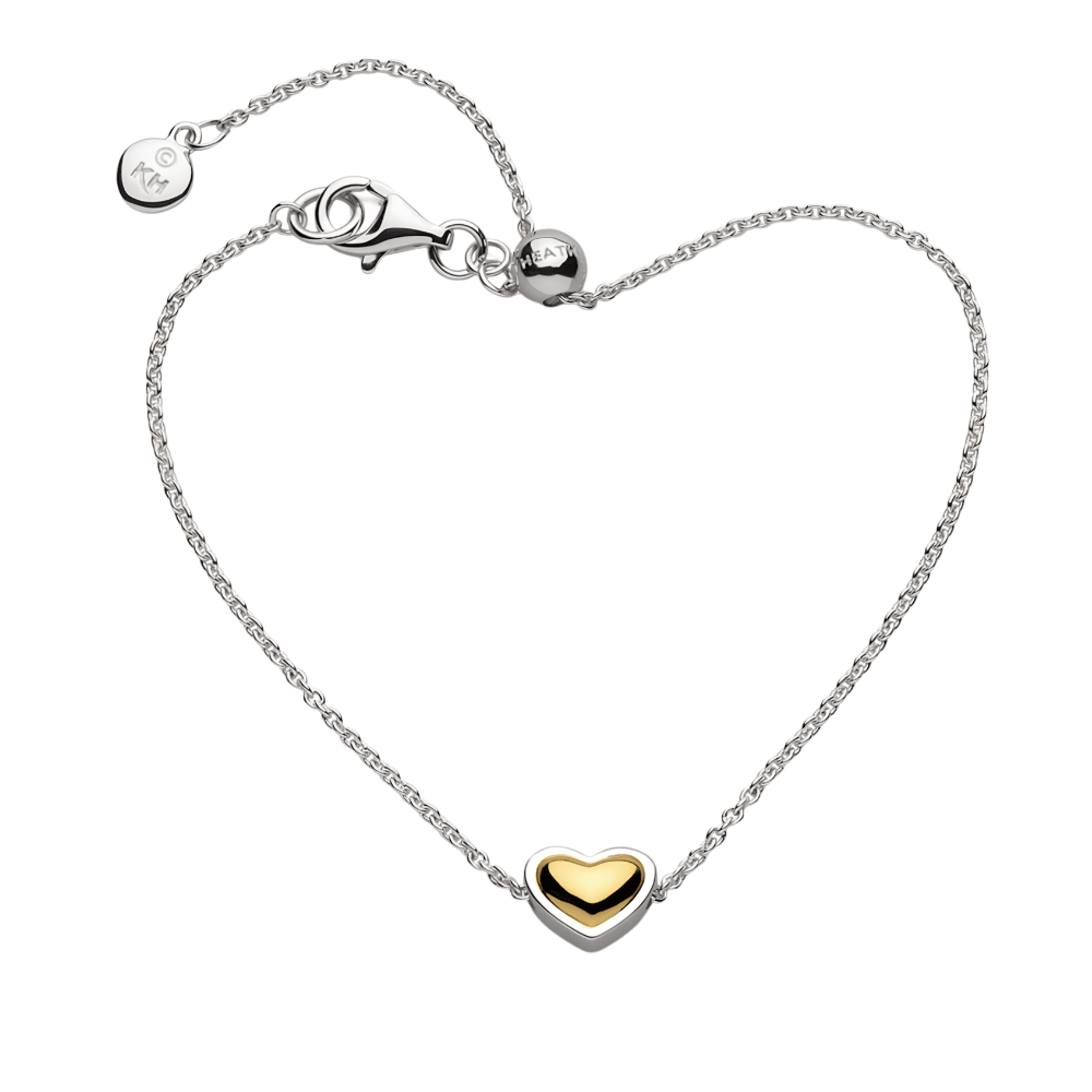 Kit Heath Heart of Gold RP/GP 7″ Slider Bracelet (A) - MococoKit Heath70532GRP5038159174179Bracelets