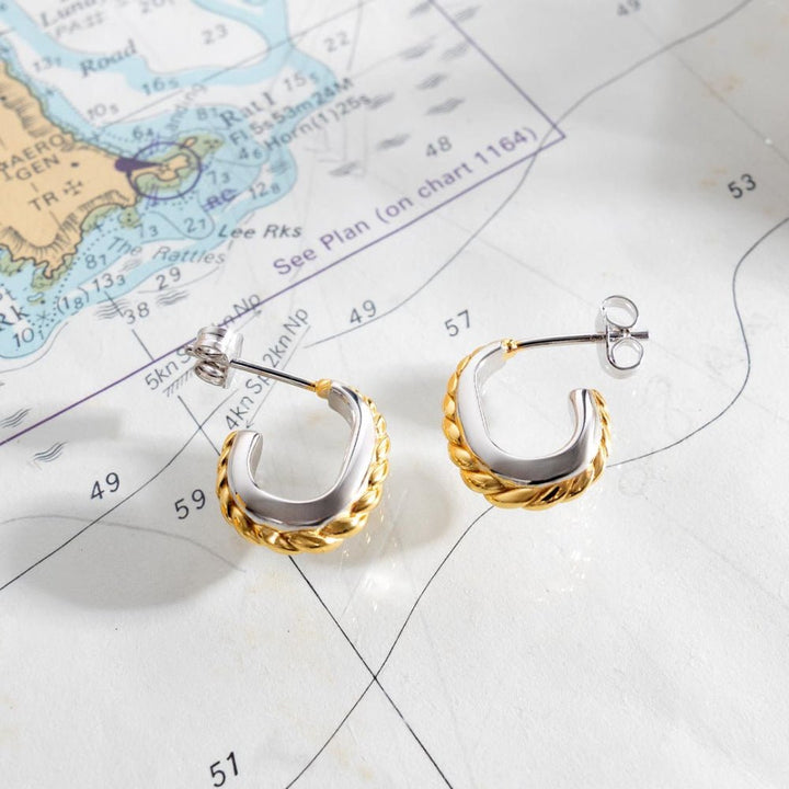 Kit Heath Marina Rope Band Golden Hoop Earrings - MococoKit Heath61065GRP5038159170560Earrings