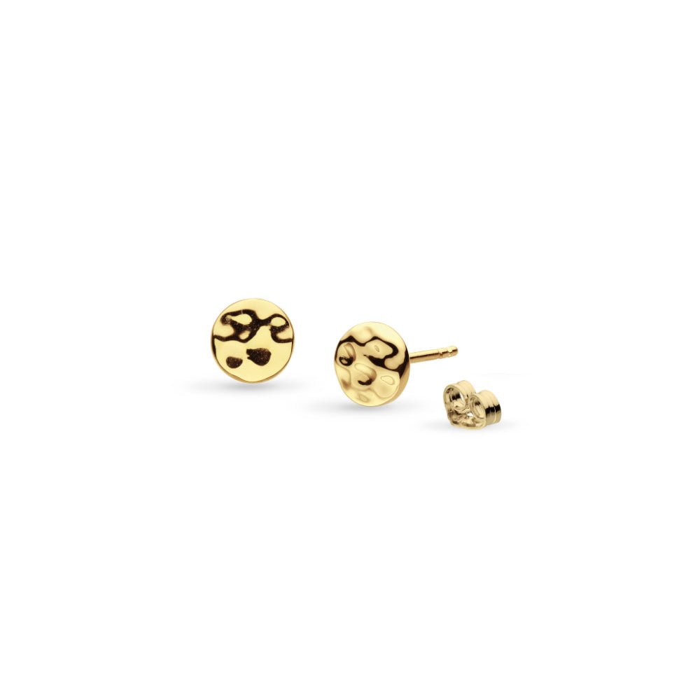 Kit Heath Mirage Reflect Golden GP Round Disc Stud Earrings - MococoKit Heath41221GD5038159173851Earrings