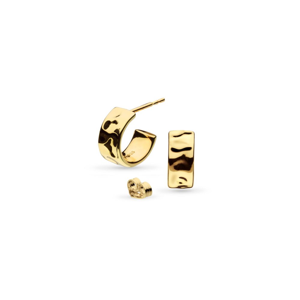 Kit Heath Mirage Reflect Golden GP Semi Hoop Stud Earrings - MococoKit Heath41222GD5038159173868Earrings