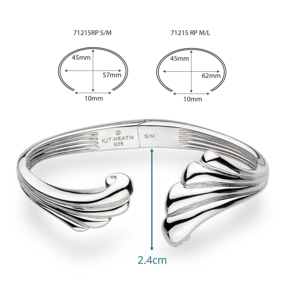 Kit Heath Oceane Shell Echo Grande Hinged Bangle image 4