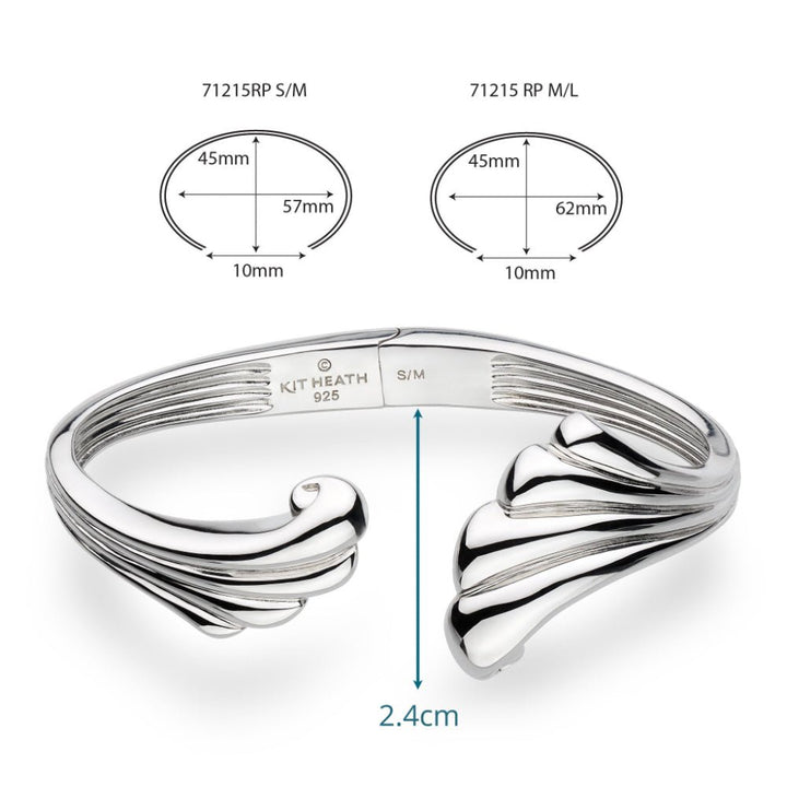 Kit Heath Oceane Shell Echo Grande Hinged Bangle - MococoKit Heath71215RP-CM/LBracelets