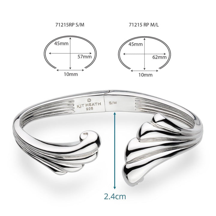 Kit Heath Oceane Shell Echo Grande Hinged Bangle - MococoKit Heath71215RP-CM/LBracelets