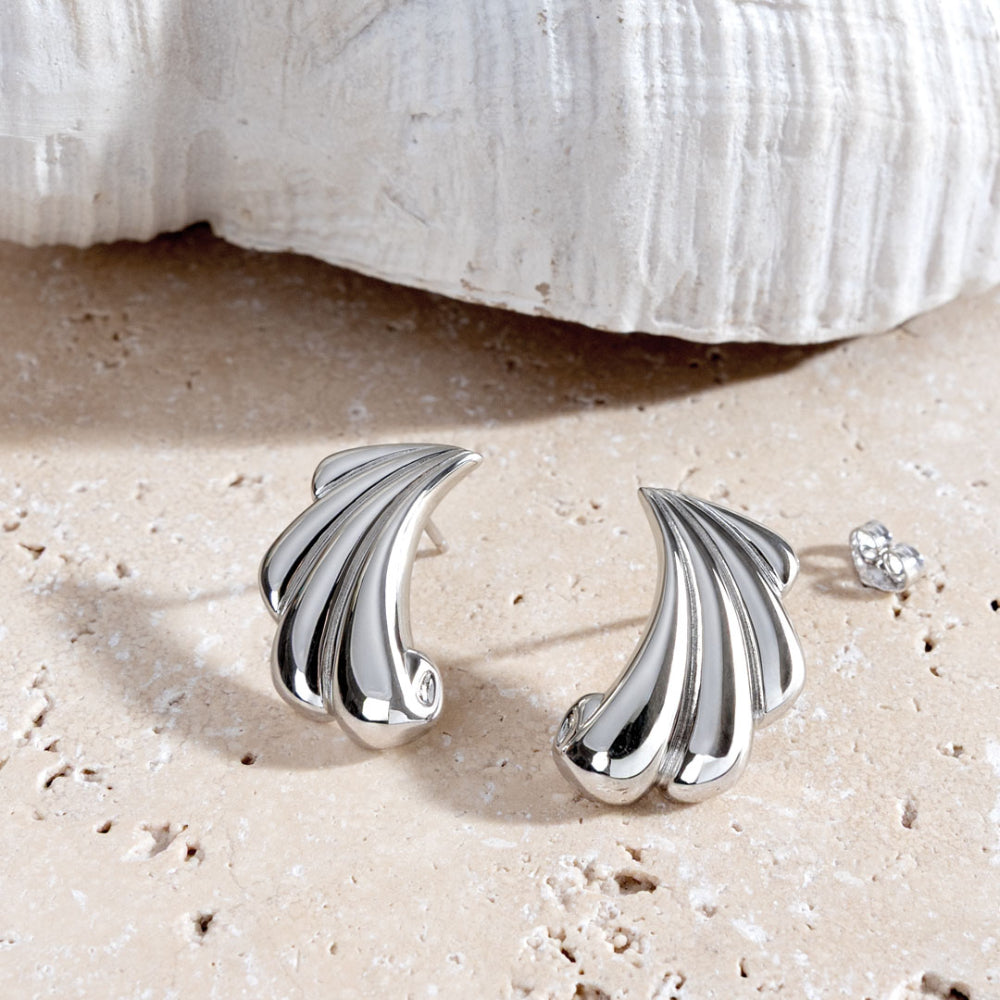 Kit Heath Oceane Shell Echo Grande Stud Earrings image 2