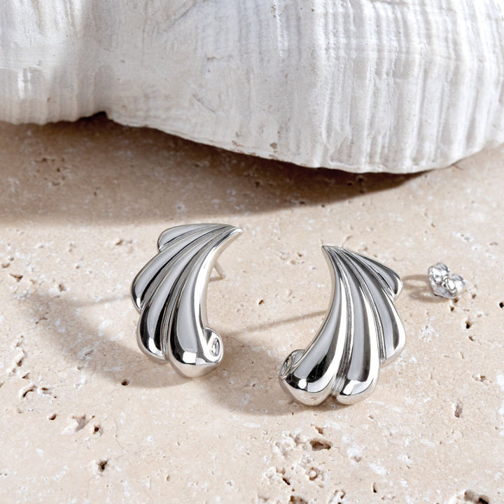 Kit Heath Oceane Shell Echo Grande Stud Earrings image 2