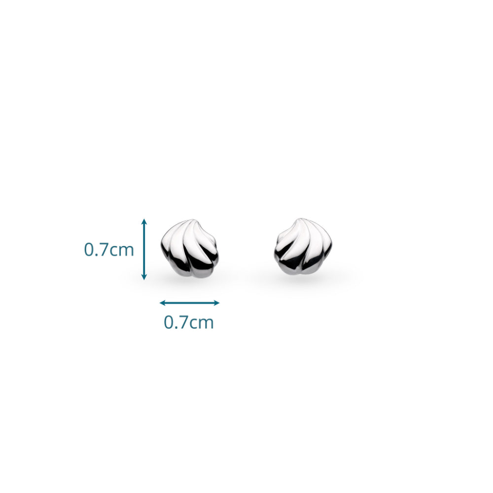 Kit Heath Oceane Shell Echo Petite Rounded Stud Earrings image 3