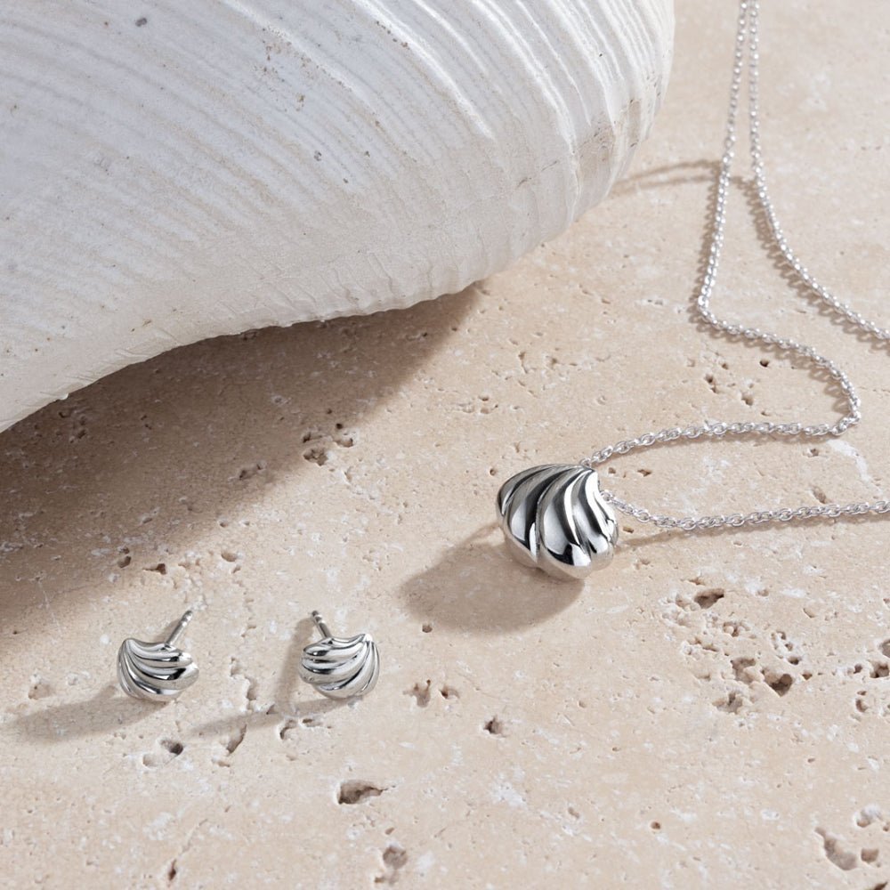 Kit Heath Océane Shell Echo RP Petite Rounded Stud Earrings - MococoKit Heath41212RP5038159171048Earrings