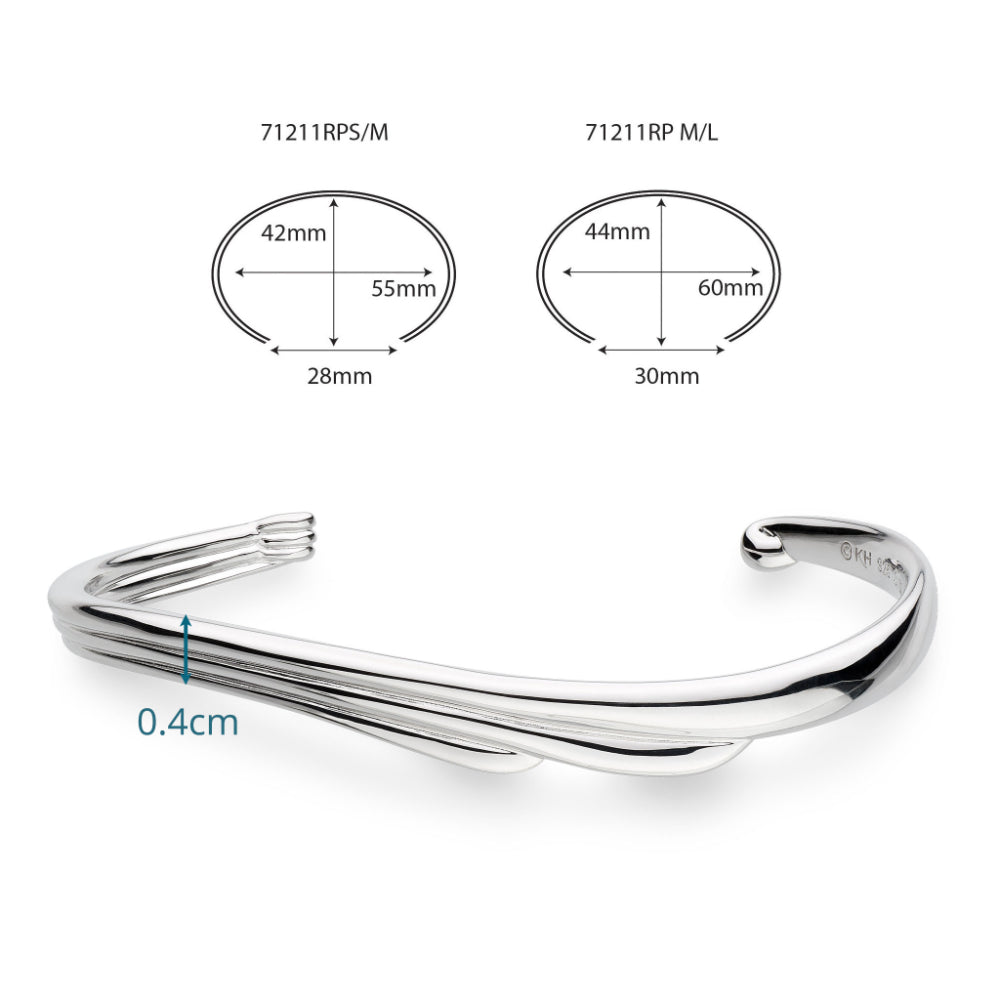 Kit Heath Oceane Shell Wave Bangle image 5