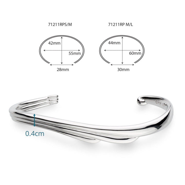 Kit Heath Oceane Shell Wave Bangle image 5