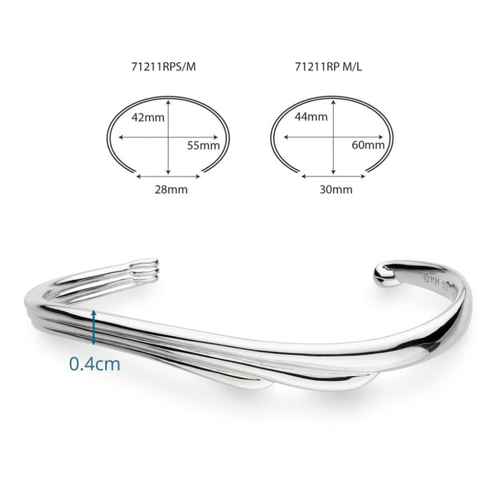 Kit Heath Oceane Shell Wave Bangle - MococoKit Heath71211RP-CM/LBracelets