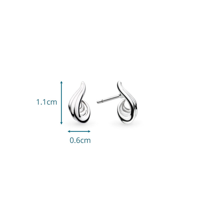 Kit Heath Oceane Shell Wave Stud Earrings image 3