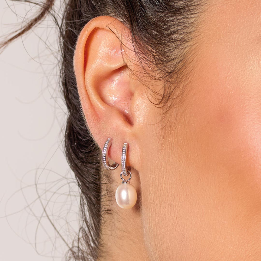 Kit Heath Revival Classic Glitz CZ Hoop Earrings image 2