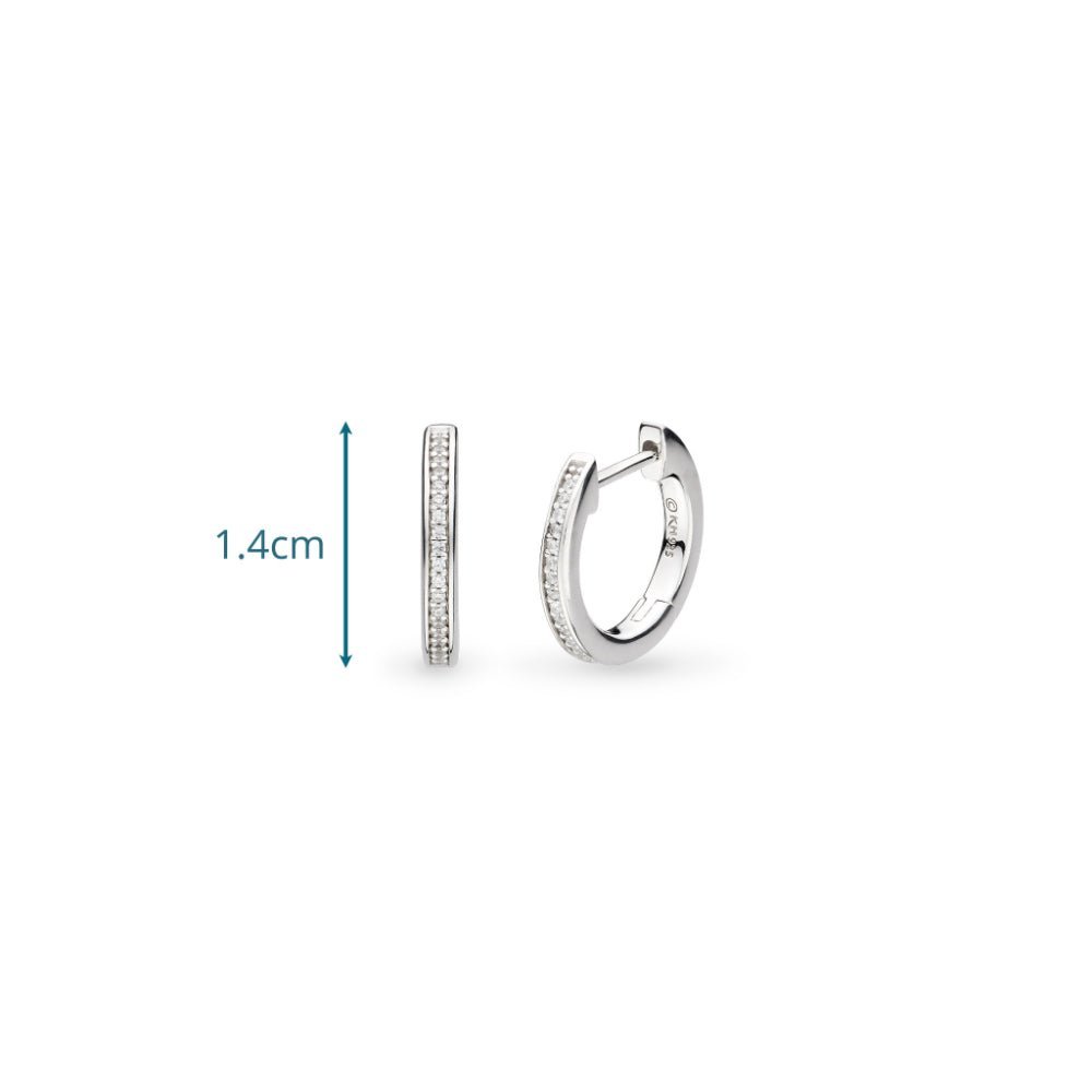 Kit Heath Revival Classic Glitz CZ RP Hinged Hoop Earrings - MococoKit Heath50428CZ5038159171758Earrings