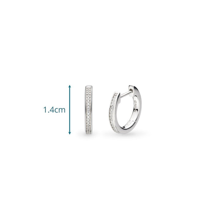 Kit Heath Revival Classic Glitz CZ RP Hinged Hoop Earrings - MococoKit Heath50428CZ5038159171758Earrings