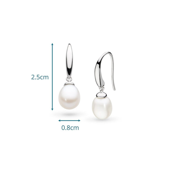 Kit Heath Revival Classic Pearl FP Drop Earrings - MococoKit Heath50427FPEarrings