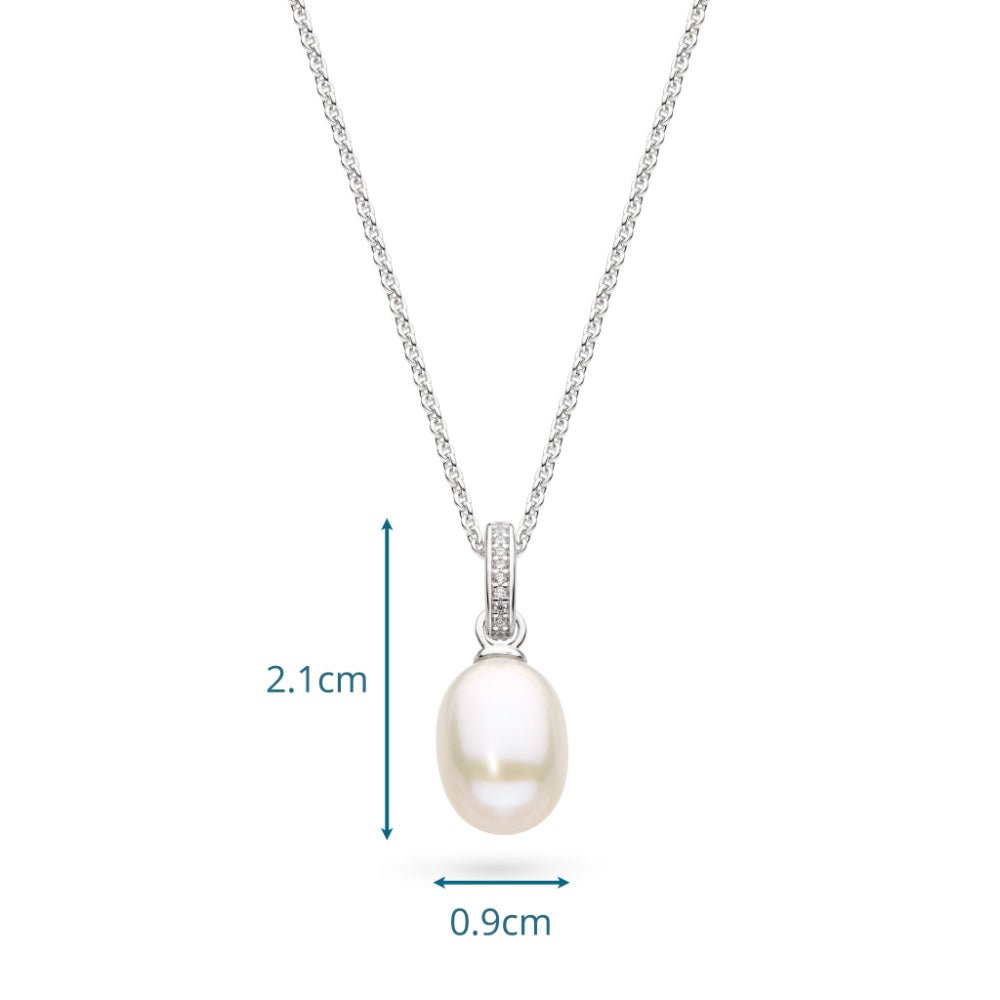 Kit Heath Revival Classic Pearl Glitz FP CZ RP 18″ Necklace - MococoKit Heath90429FPC5038159171772Necklaces