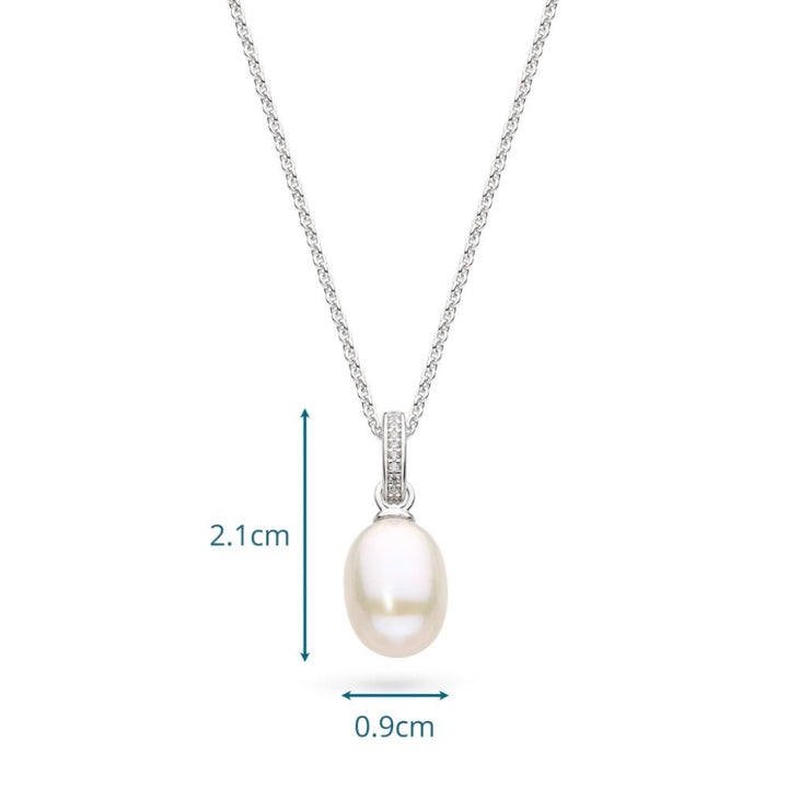 Kit Heath Revival Classic Pearl Glitz FP CZ RP 18″ Necklace - MococoKit Heath90429FPC5038159171772Necklaces