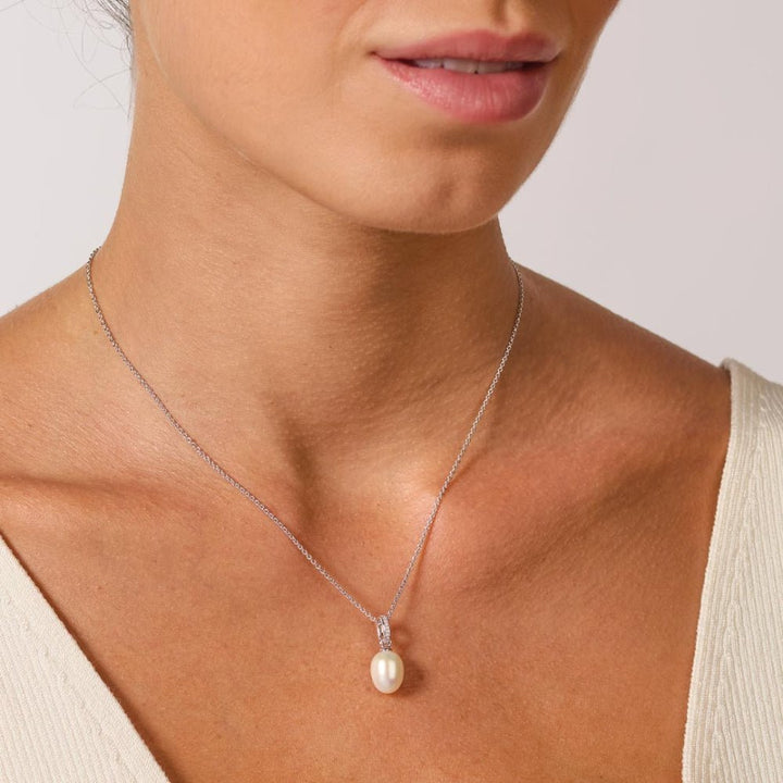 Kit Heath Revival Classic Pearl Glitz FP CZ RP 18″ Necklace - MococoKit Heath90429FPC5038159171772Necklaces