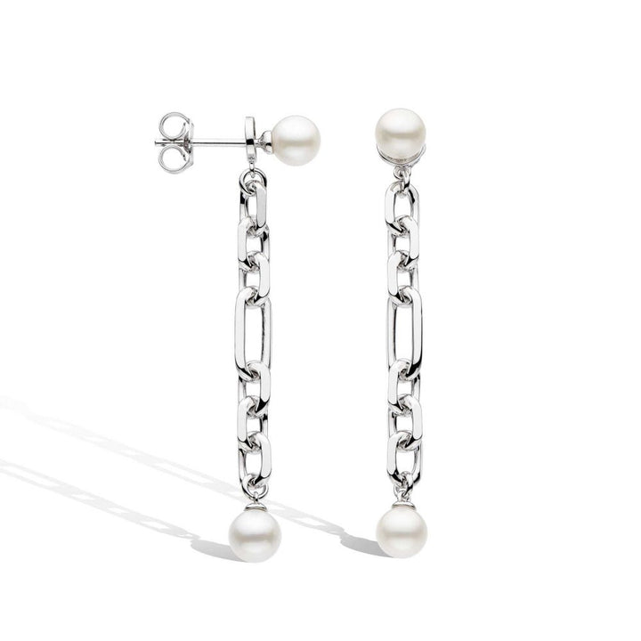 Kit Heath Revival Figaro Pearl Chain Link Drop Earrings - MococoKit Heath50434FP5038159161629Earrings