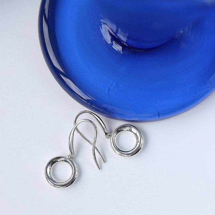 Kit Heath Silver Bevel Cirque Drop Earrings - MococoKit Heath6172RP5038159163401Earrings