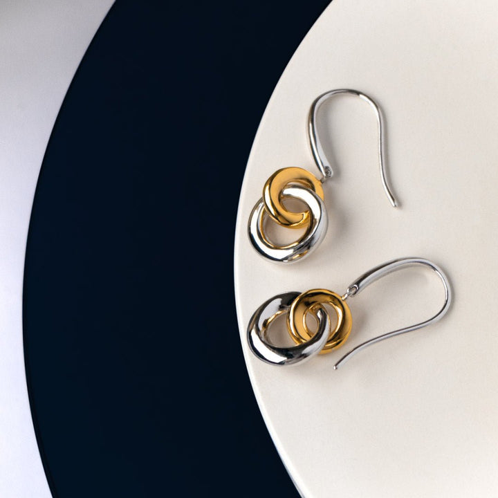Kit Heath Silver Bevel Cirque Link Drop Earrings - MococoKit Heath6188GRP5038159159541Earrings