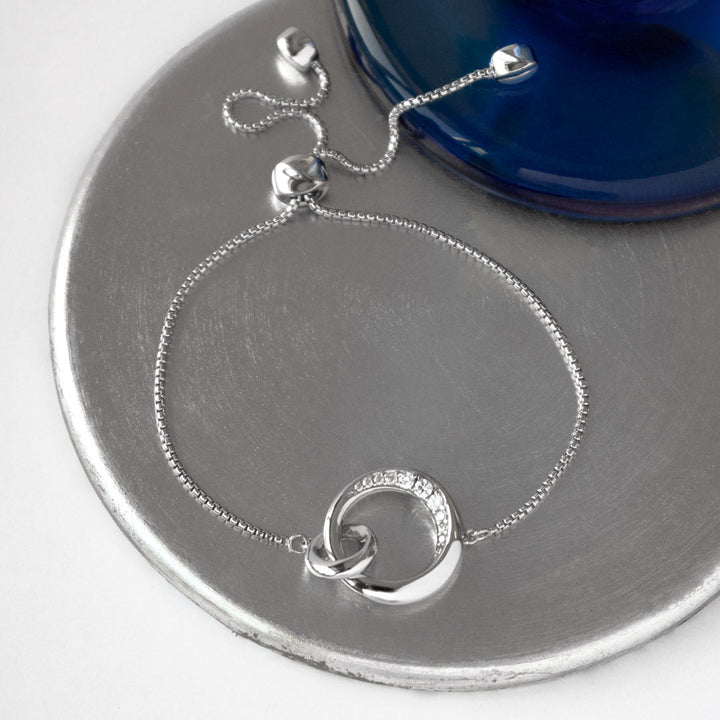 Kit Heath Silver Bevel Cirque Pave Toggle Bracelet - MococoKit Heath7152CZ5038159159565Bracelets