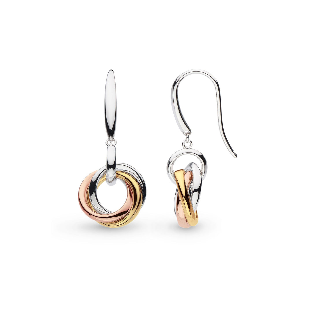 Kit Heath Silver Bevel Trilogy Drop Earrings - MococoKit Heath6169GRG5038159160479Earrings