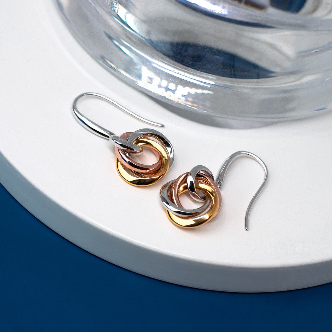 Kit Heath Silver Bevel Trilogy Drop Earrings - MococoKit Heath6169GRG5038159160479Earrings