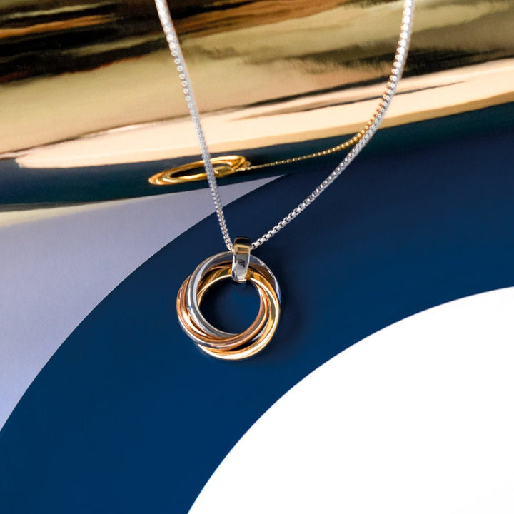 Kit Heath Silver Bevel Trilogy Golds Necklace - MococoKit Heath9169GRG5038159160004Necklaces