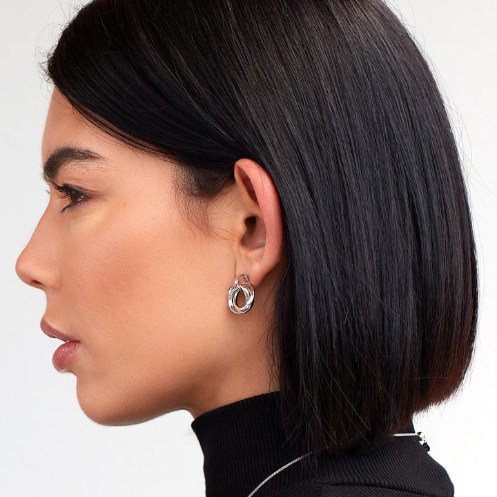 Kit Heath Silver Bevel Trilogy Grande Drop Earrings - MococoKit Heath6170RP5038159165399Earrings