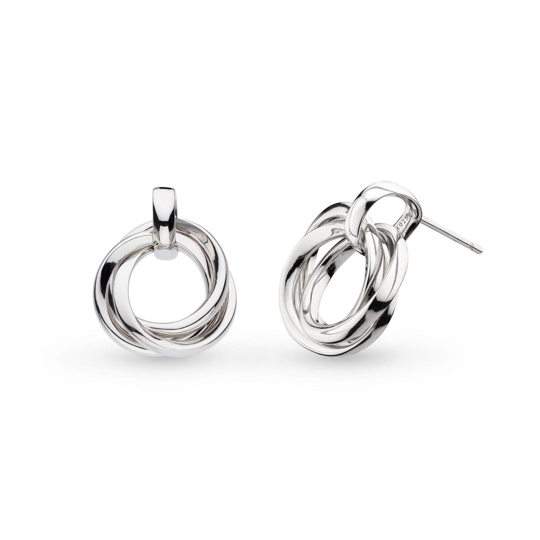 Kit Heath Silver Bevel Trilogy Grande Drop Earrings - MococoKit Heath6170RP5038159165399Earrings