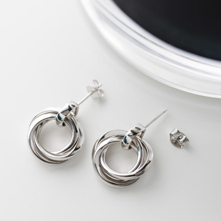 Kit Heath Silver Bevel Trilogy Grande Drop Earrings - MococoKit Heath6170RP5038159165399Earrings
