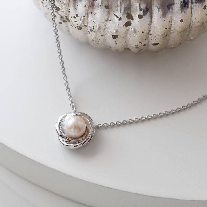 Kit Heath Silver Bevel Trilogy Pearl Necklace - MococoKit Heath9161FP5038159165375Necklaces