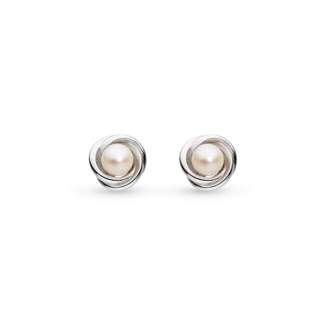 Kit Heath Silver Bevel Trilogy Pearl Stud Earrings - MococoKit Heath3160FP5038159163098Earrings