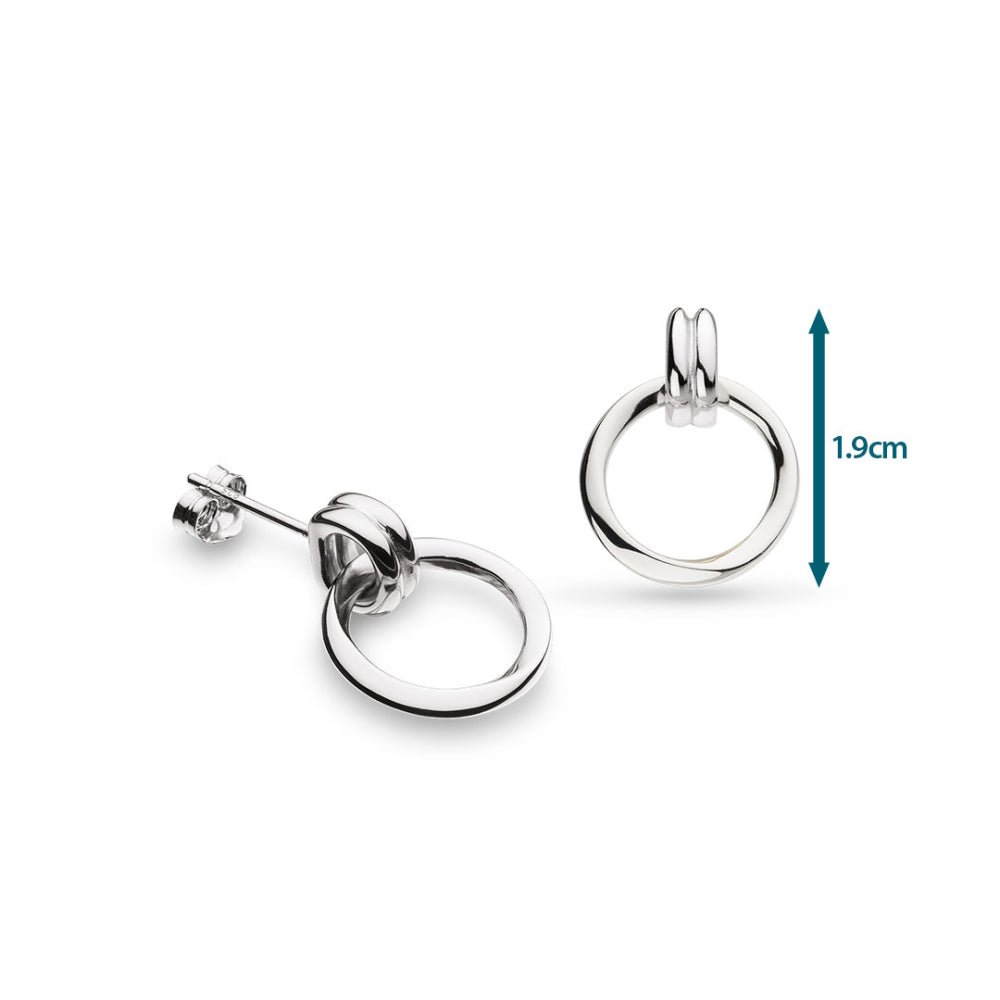 Kit Heath Silver Bevel Unity Drop Earrings - MococoKit Heath41172RP5038159167867Earrings